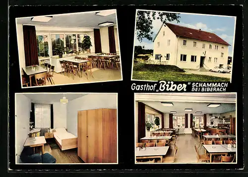 AK Schammach b. Biberach, Gasthof Biber