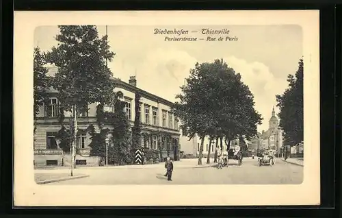 AK Diedenhofen, Partie der Pariserstrasse
