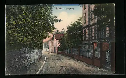 AK Dieuze, Strassenpartie vom Königsweg
