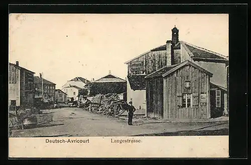 AK Deutsch-Avricourt, Partie der Langestrasse