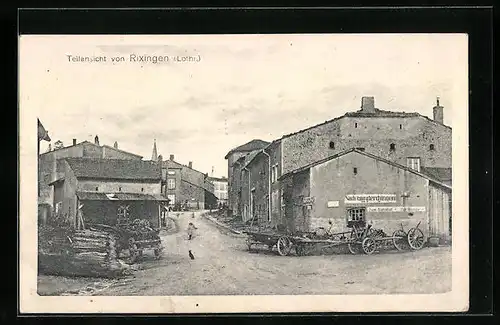 AK Rixingen, Strassenkreuzung nach Gunderchingen