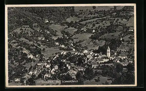 AK Ottenhöfen /Schwarzwald, Totalansicht aus der Vogelschau