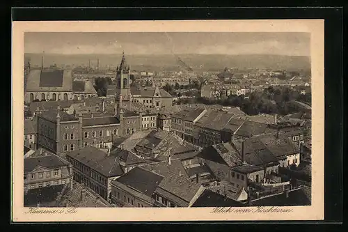 AK Kamenz i. Sa., Blick vom Kirchturm