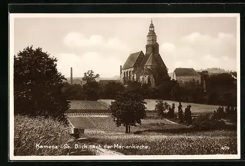 AK Kamenz i. Sa., Blick nach der Marienkirche