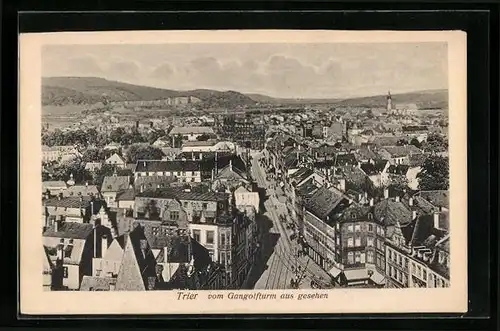AK Trier, vom Gangolfturm aus gesehen