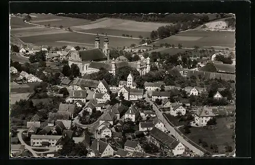 AK Rot a. d. Rot, Teilansicht mit Kloster