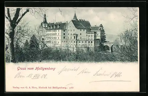 AK Heiligenberg, Blick zum Schloss