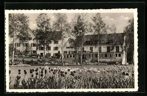 AK Buchau a. F., Moorbad-Kuranstalt mit Kurpark