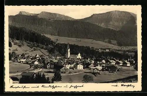 AK Oberstaufen, Gesamtansicht mit Rindalphorn und Hochgrat