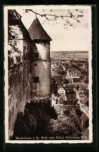 AK Heidenheim a. Br., Blick vom Schloss Hellenstein