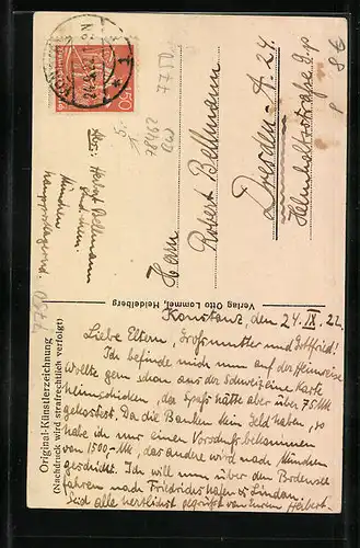 Künstler-AK Konstanz a. B., Schnetztor