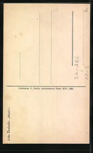 Künstler-AK sign. Jarka Doubalik: Nosic, Eisenbahner in Dienstkleidung