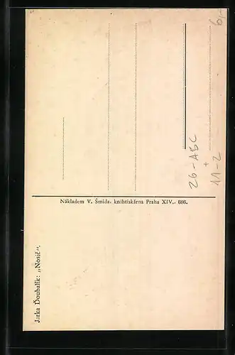 Künstler-AK sign. Jarka Doubalik: Nosic, Eisenbahner in gestreifter Arbeitsjacke