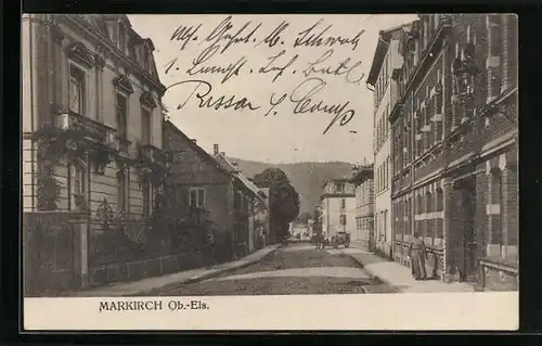 AK Markirch, Strassenansicht