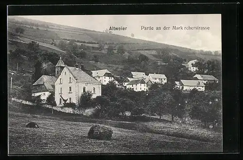 AK Altweier, Partie an der Markircherstrasse