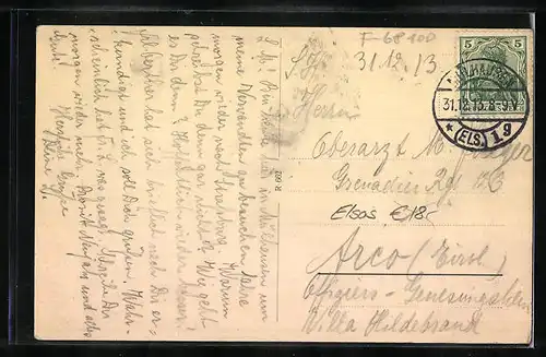 AK Mülhausen, Wildemannsgasse, belebte Strassenszene