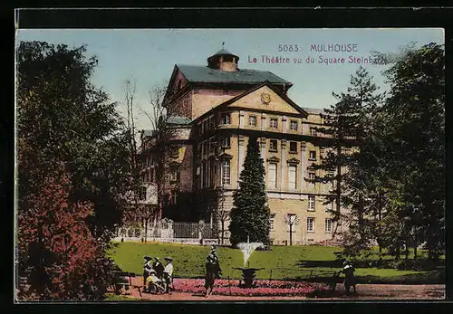 AK Mulhouse, Le Theatre vu du Square Steinbach
