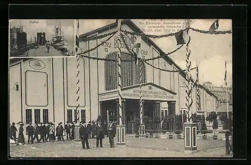 AK Hamburg-Altona, Bäckerei - und Konditorei-Ausstellung 1912, Ausstellungs-Pavillon