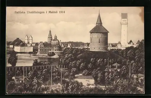 AK Malmö, Baltiska Utställningen 1914, Ausstellungsgelände