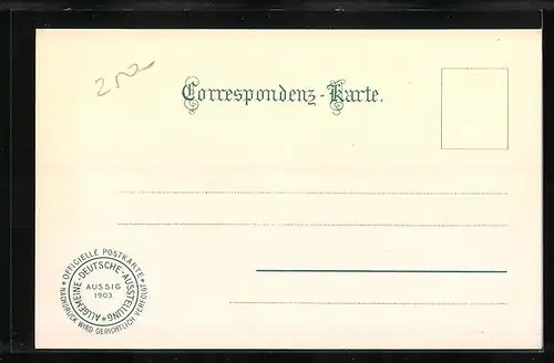 AK Aussig, Allgemeine Deutsche Ausstellung 1903, Industrie-Halle & Messegäste