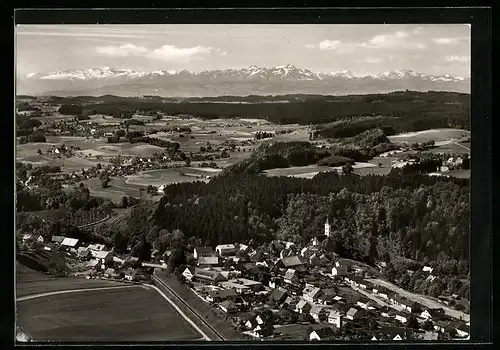 AK Alttann / Oberschwaben, Totalansicht, Luftbild