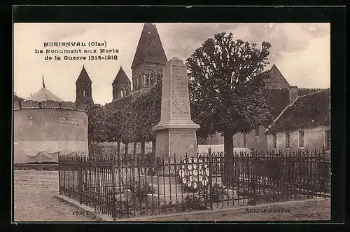 AK Morienval, le Monument aux Morts de la Guerre 1914-1918
