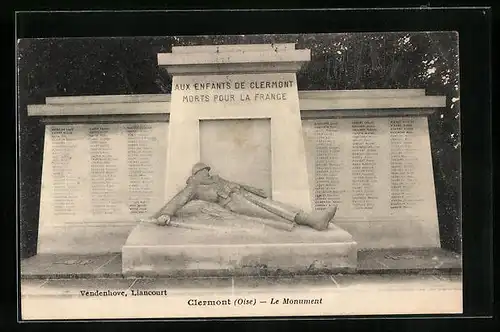 AK Clermont, le Monument
