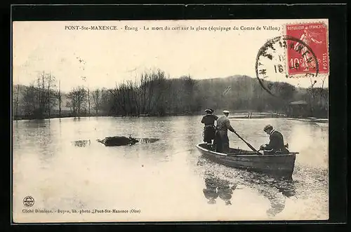 AK Pont-Ste-Maxence, Étang, la mort du cert sur la glace