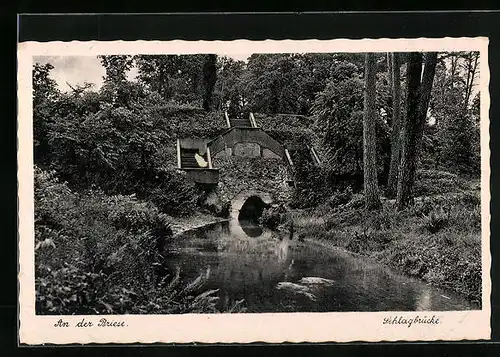 AK Zühlsdorf, Schlagbrücke über der Briese