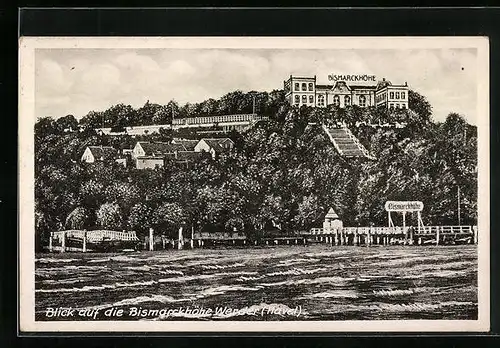 AK Werder / Havel, Blick auf die Bismarckhöhe