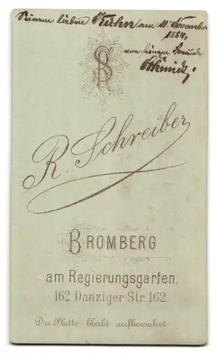 Fotografie R. Schreiber, Bromberg, Portrait stattlicher Herr mit Vollbart