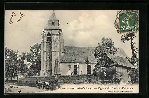 AK Auxi-le-Chateau, Eglise de Maison-Ponthieu