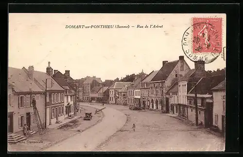 AK Domart-en-Ponthieu, Rue de l`Arbret