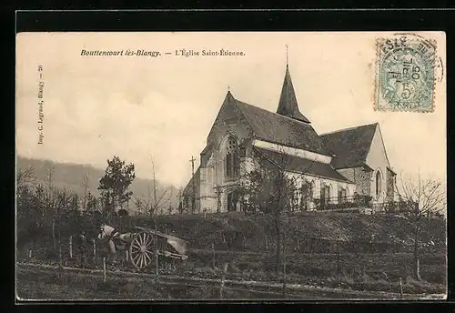 AK Bouttencort les-Blangy, L`Eglise Saint-Etienne, Facade