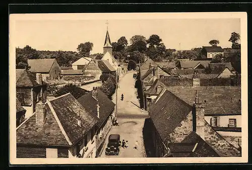 AK Bauchamps, Panorama sur la place de l`Eglise