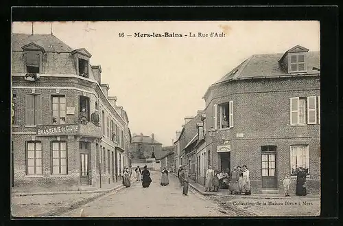 AK Mers-les-Bains, La Rue d`Ault