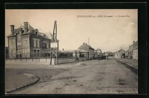 AK Pierrepont-sur-Avre, Grande Rue