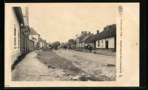 AK Hangest-en-Santerre, Rue d`Arvillers