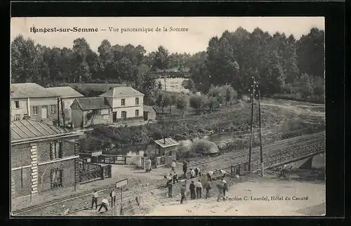 AK Hangest-sur-Somme, Vue panoramique de la Somme