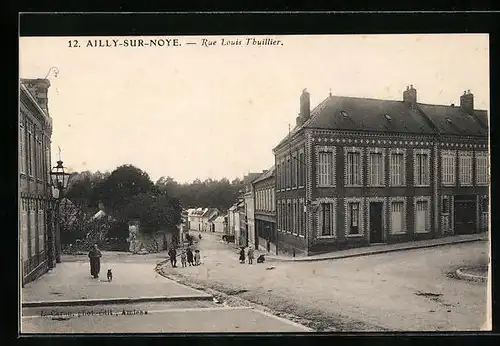 AK Ailly-sur-Noye, Rue Louis Thuillier