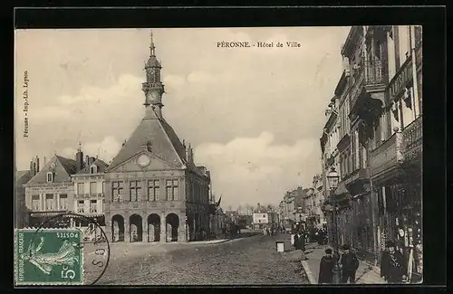 AK Peronne, Hotel de Ville, Facade