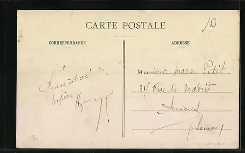 AK Neuville Coppegeule, Route de Digeon a Senarpont