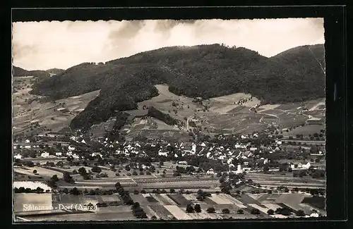 AK Schinznach-Dorf, Fliegeraufnahme der Stadt