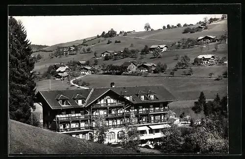 AK Bad Heustrich mit Emdthal, Blick ins Kandertal