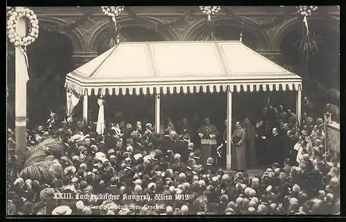 AK Wien, XXIII. Eucharistischer Kongress 1912, Empfang des päpstlichen Legaten