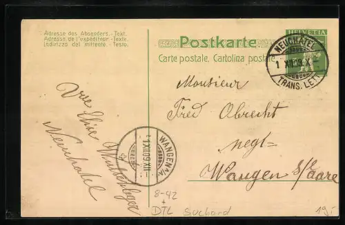 AK Lörrach, Reklame für Chocolat Suchard, Fabrikansicht Lörrach, Paris Grand Prix 1900, Ganzsache