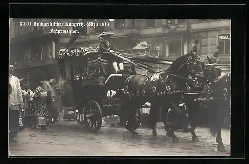 AK Wien, XXIII. Eucharistischer Kongress 1912, Festprozession