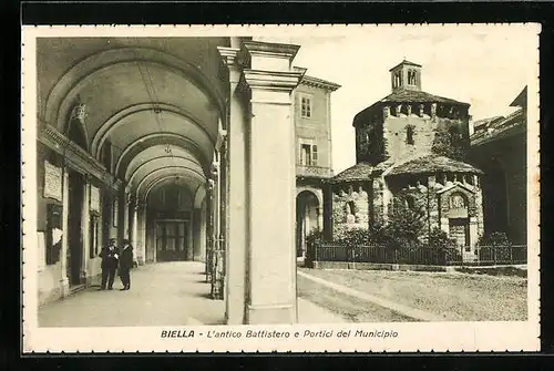 AK Biella, L`antico Battistero e Portici del Municipio