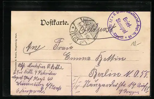 AK Weissenburg i. E., Markt mit Rathaus