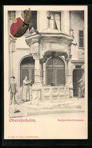 Präge-AK Oberehnheim, Sechseimerbrunnen